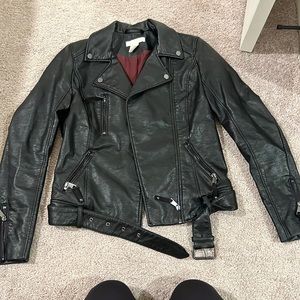 H&M leather jacket. Size 2.